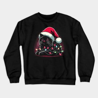 Cute Ugly Christmas Cat Women Men Kids Funny Cat Christmas Crewneck Sweatshirt